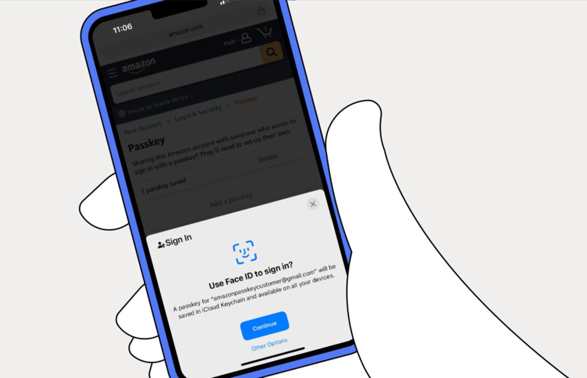 amazon-ora-supporta-gli-accessi-con-passkey-su-browser-e-dispositivi-ios
